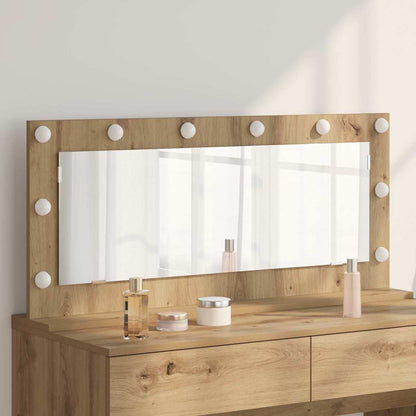 Specchio da Vanità Rovere artigianale 100 x 45 x 18 cm | homemem39