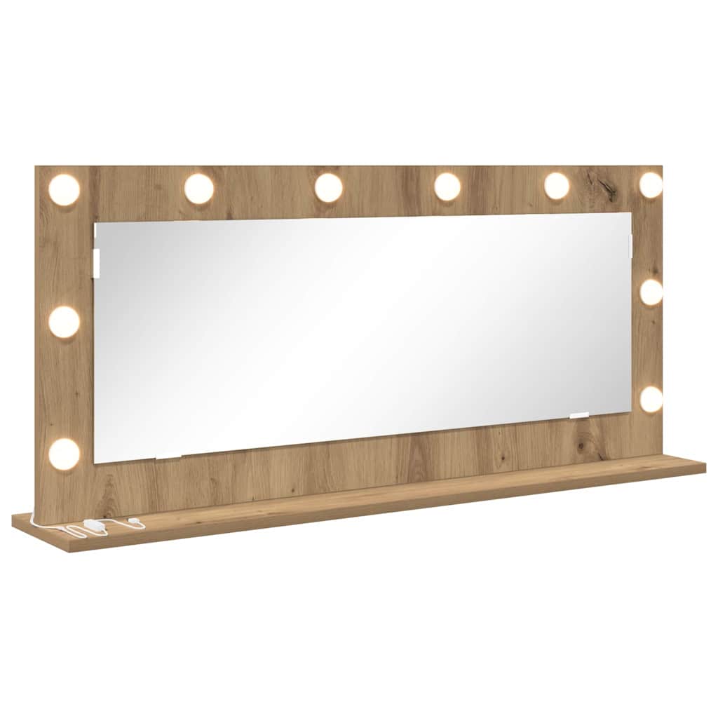 Specchio da Vanità Rovere artigianale 100 x 45 x 18 cm | homemem39