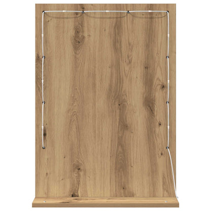 Specchio da Vanità Rovere artigianale 70 x 50 x 18 cm | homemem39