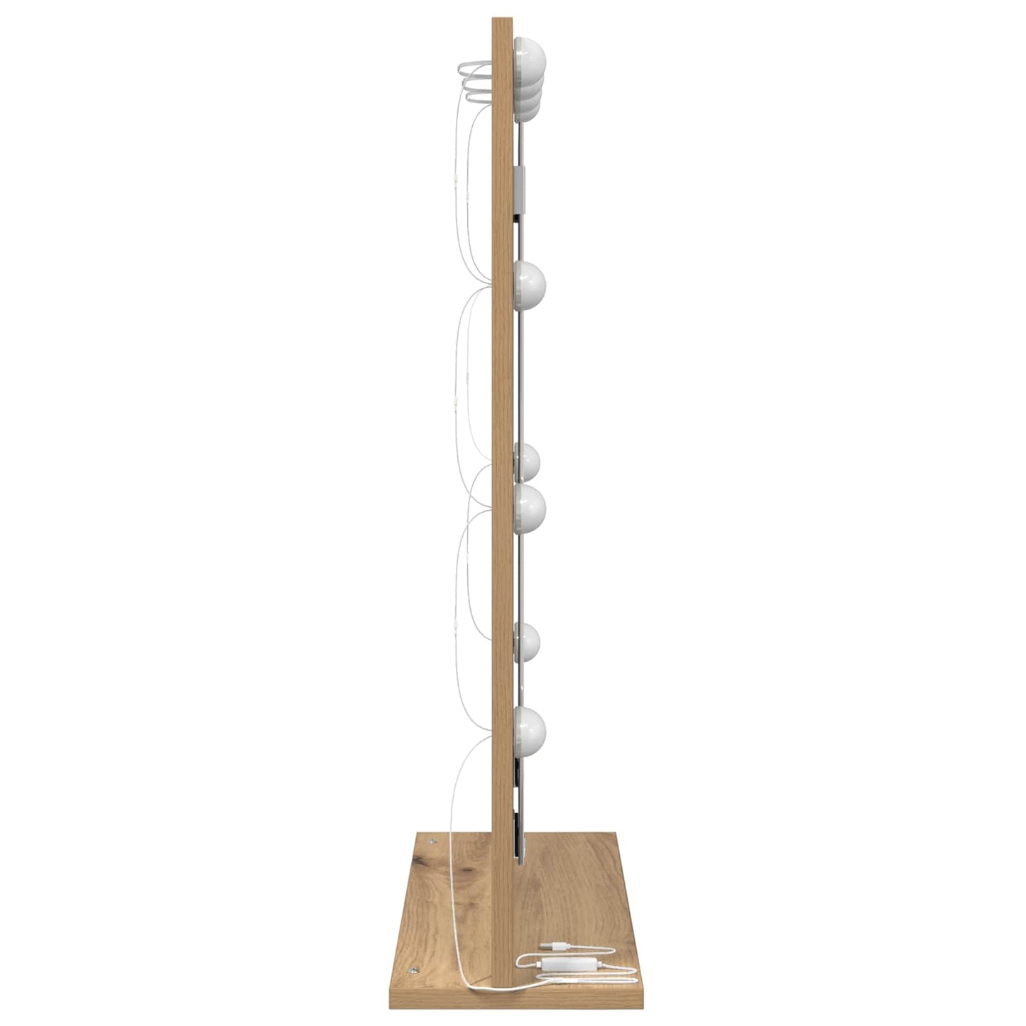 Specchio da Vanità Rovere artigianale 70 x 50 x 18 cm | homemem39