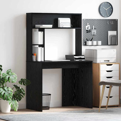 Scrivania Rovere Nero 91 x 50 x 149 cm Legno ingegnerizzato