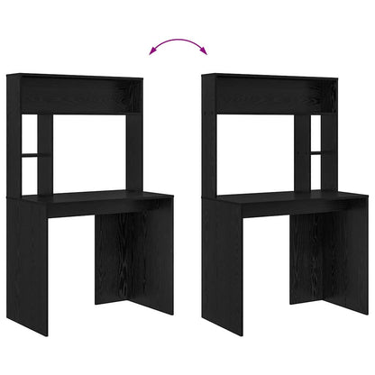 Scrivania Rovere Nero 91 x 50 x 149 cm Legno ingegnerizzato