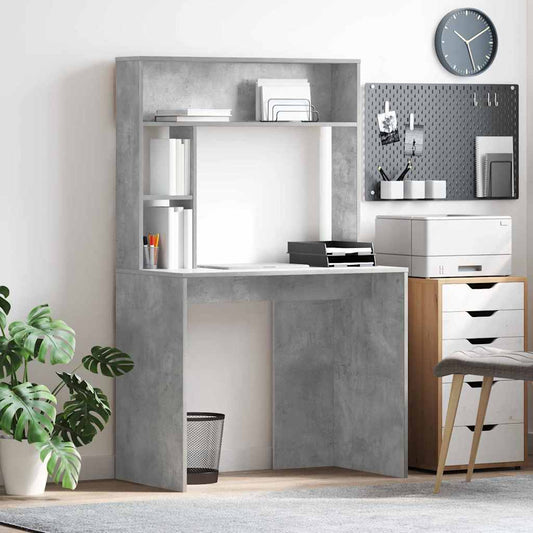 Scrivania Grigio cemento 91 x 50 x 149 cm Legno multistrato