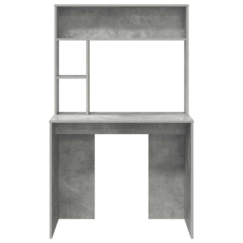 Scrivania Grigio cemento 91 x 50 x 149 cm Legno multistrato | homemem39