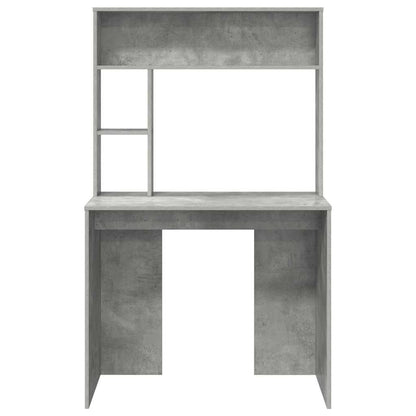 Scrivania Grigio cemento 91 x 50 x 149 cm Legno multistrato | homemem39