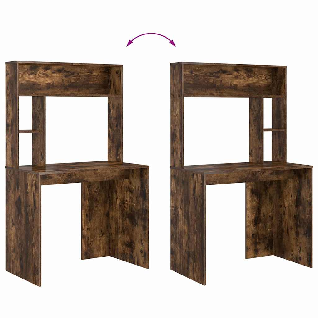 Scrivania Rovere fumé 91 x 50 x 149 cm Legno multistrato | homemem39