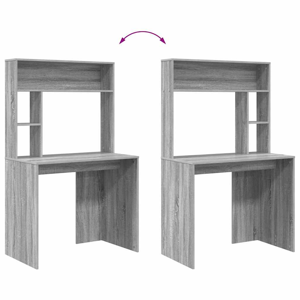Scrivania Grigio Sonoma 91 x 50 x 149 cm Legno multistrato | homemem39