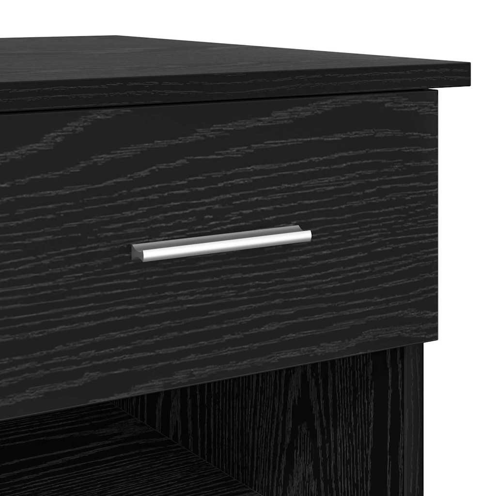 Scrivania Rovere Nero 90 x 49 x 75 cm Legno multistrato | homemem39