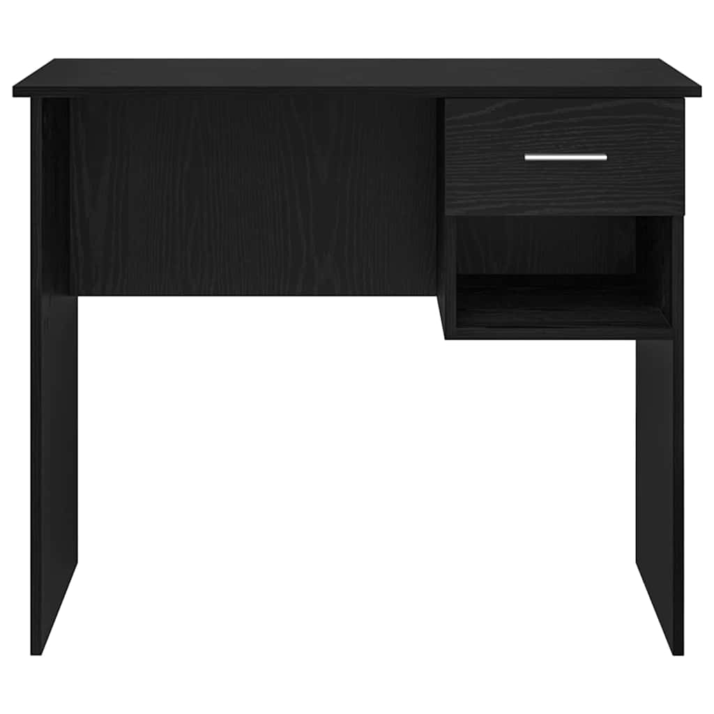 Scrivania Rovere Nero 90 x 49 x 75 cm Legno multistrato | homemem39