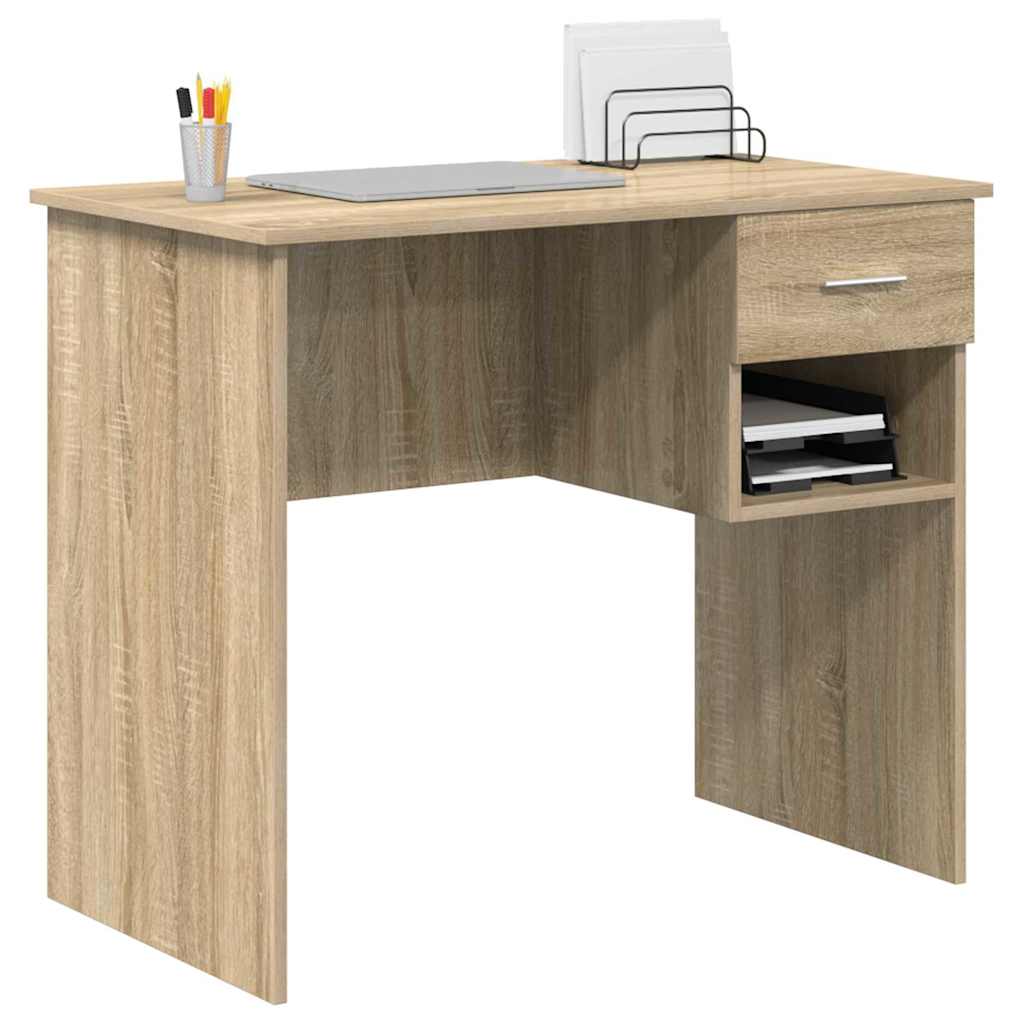 Scrivania Rovere Sonoma 90 x 49 x 75 cm Legno multistrato | homemem39