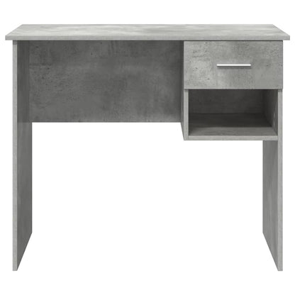 Scrivania Grigio cemento 90 x 49 x 75 cm Legno multistrato | homemem39