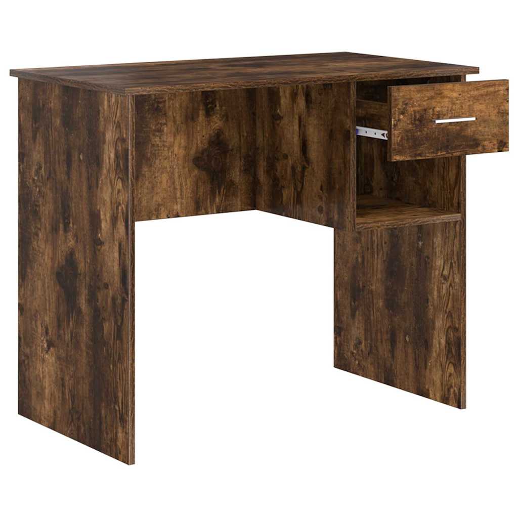 Scrivania Rovere fumé 90 x 49 x 75 cm Legno multistrato | homemem39