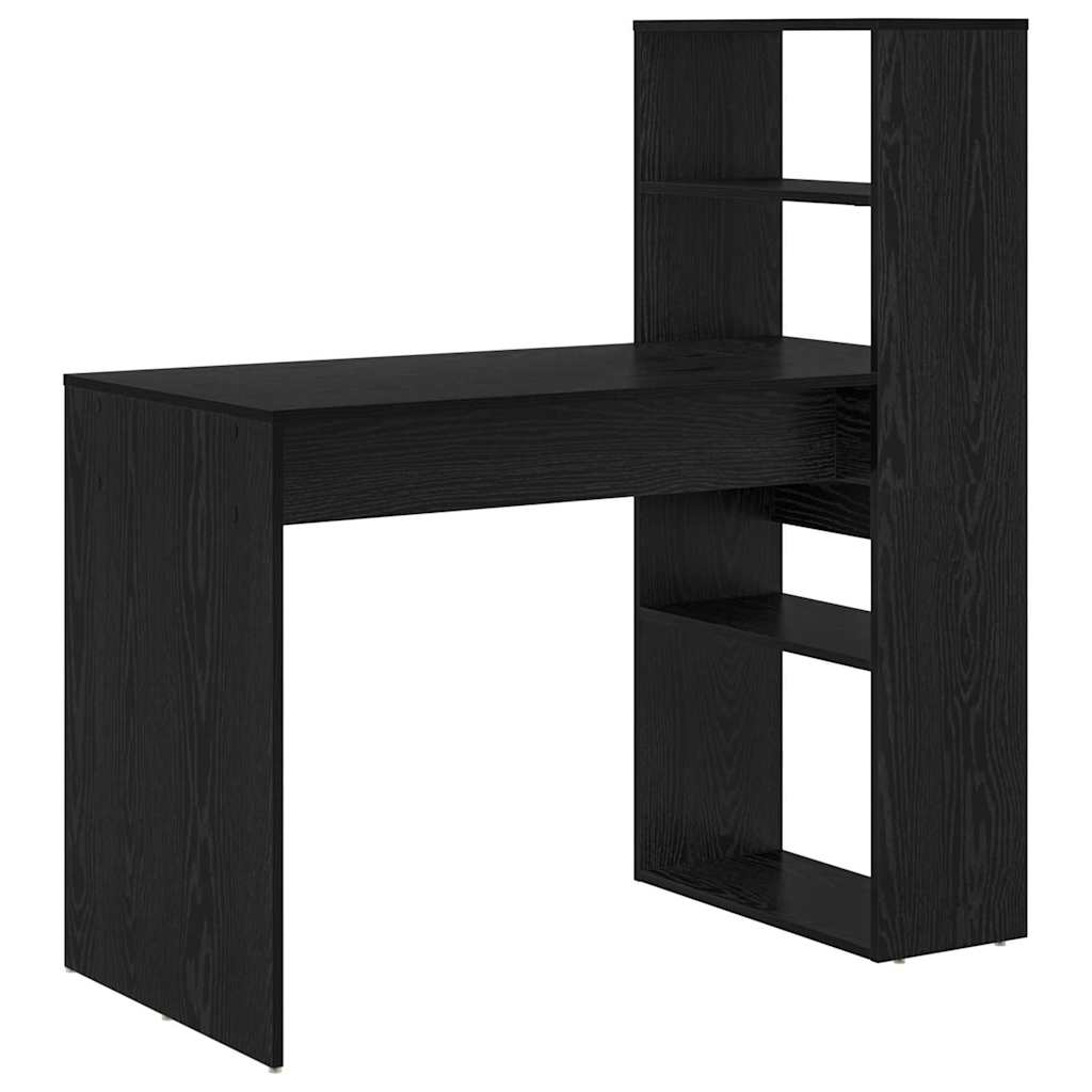 Scrivania Rovere Nero 113 x 54 x 120 cm Legno multistrato | homemem39