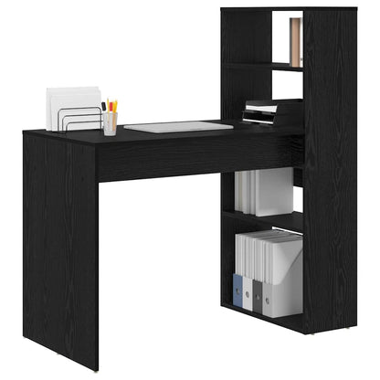Scrivania Rovere Nero 113 x 54 x 120 cm Legno multistrato | homemem39