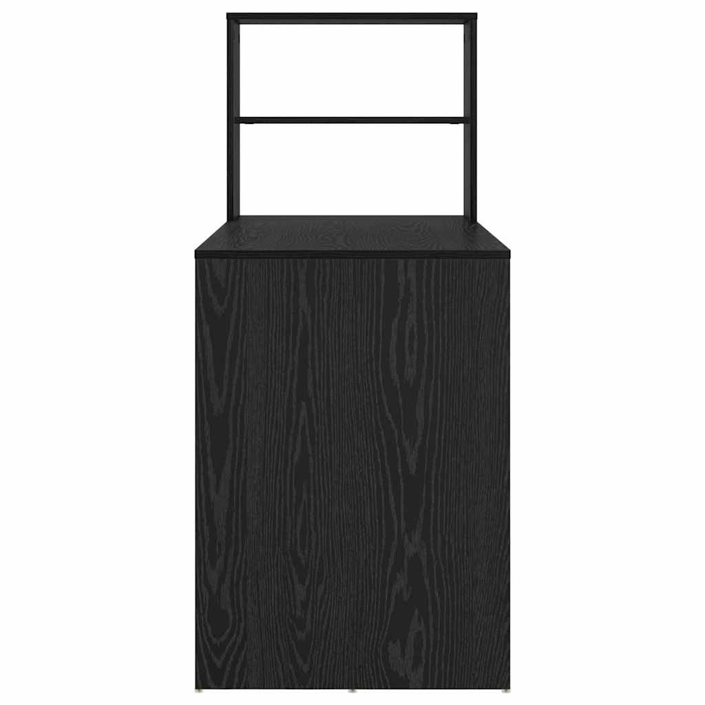 Scrivania Rovere Nero 113 x 54 x 120 cm Legno multistrato | homemem39