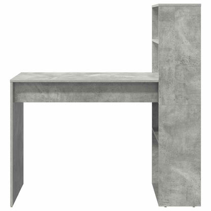 Scrivania Grigio cemento 113 x 54 x 120 cm Legno multistrato | homemem39
