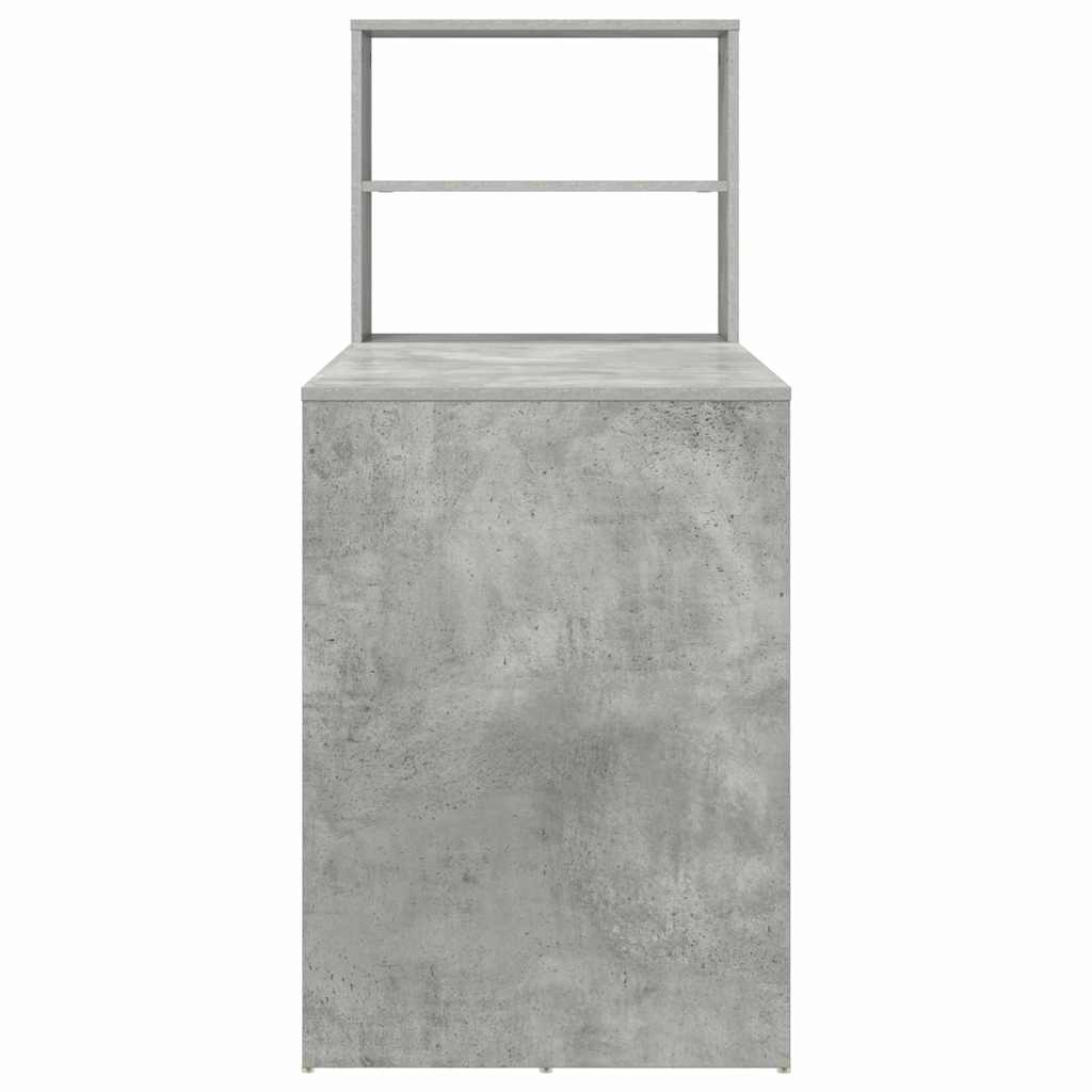 Scrivania Grigio cemento 113 x 54 x 120 cm Legno multistrato | homemem39