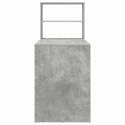 Scrivania Grigio cemento 113 x 54 x 120 cm Legno multistrato | homemem39