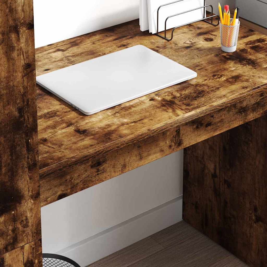 Scrivania Rovere fumé 113 x 54 x 120 cm Legno multistrato | homemem39
