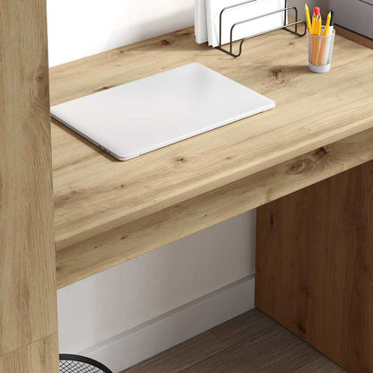 Scrivania con lo scaffale Rovere artigianale 113 x 54 x 120 cm | homemem39