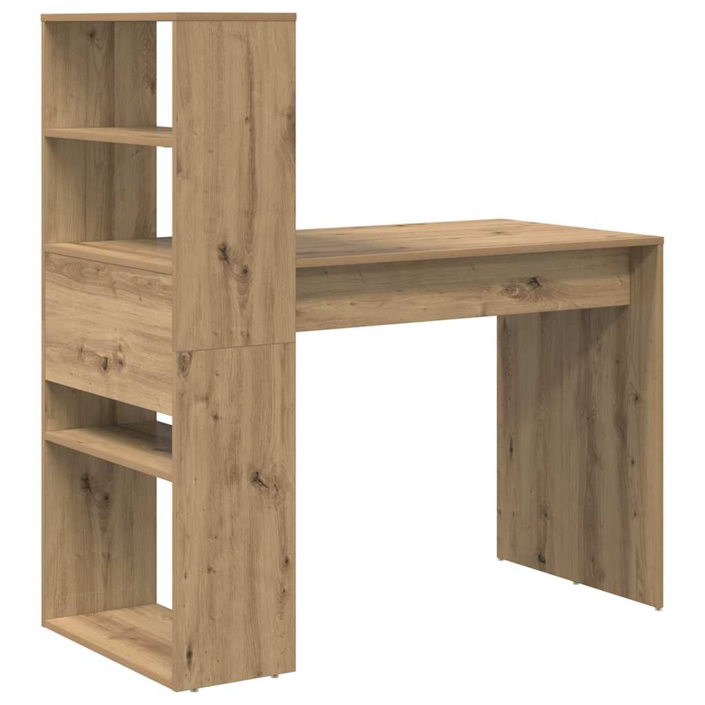 Scrivania con lo scaffale Rovere artigianale 113 x 54 x 120 cm | homemem39