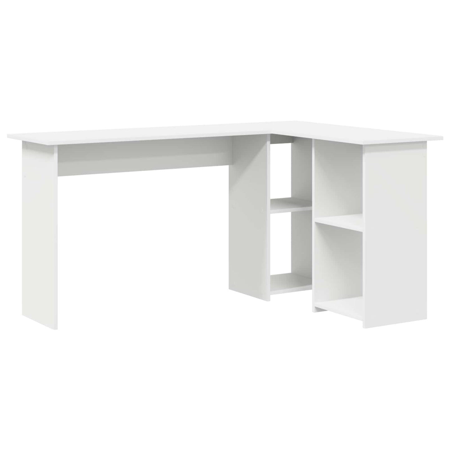 Scrivania Bianco 142 x 102 x 73 cm Legno multistrato | homemem39