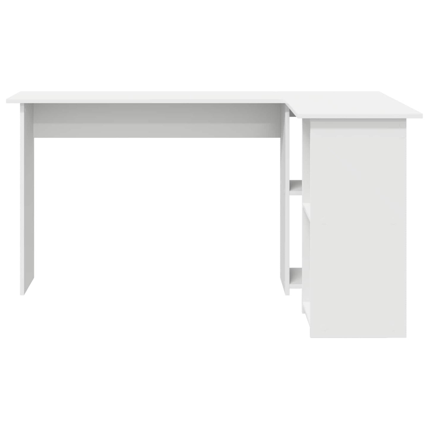 Scrivania Bianco 142 x 102 x 73 cm Legno multistrato | homemem39