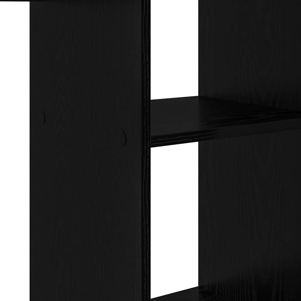 Scrivania Rovere Nero 142 x 102 x 73 cm Legno multistrato | homemem39