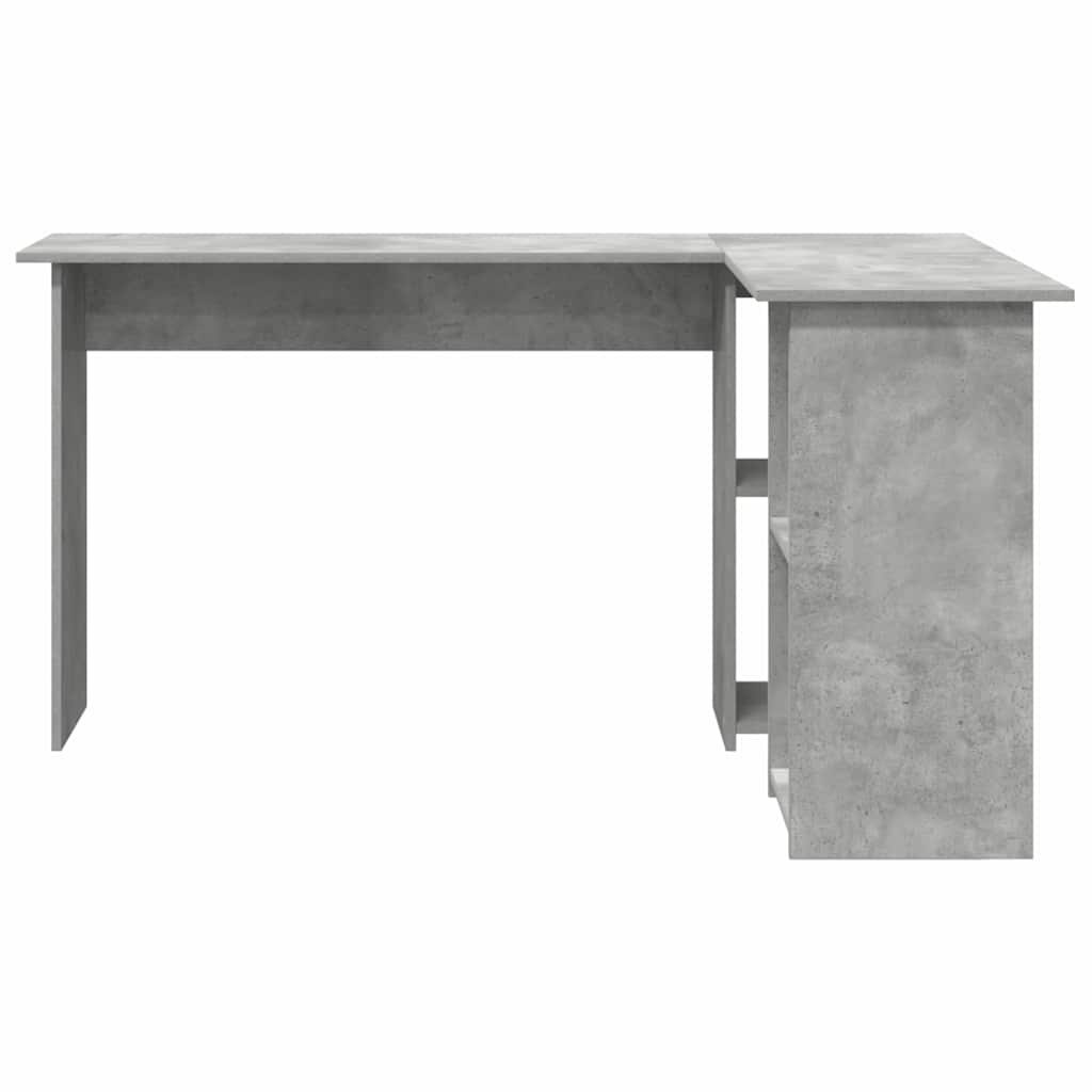 Scrivania Grigio cemento 142 x 102 x 73 cm Legno multistrato | homemem39