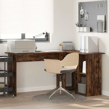 Scrivania Rovere fumé 142 x 102 x 73 cm Legno multistrato | homemem39