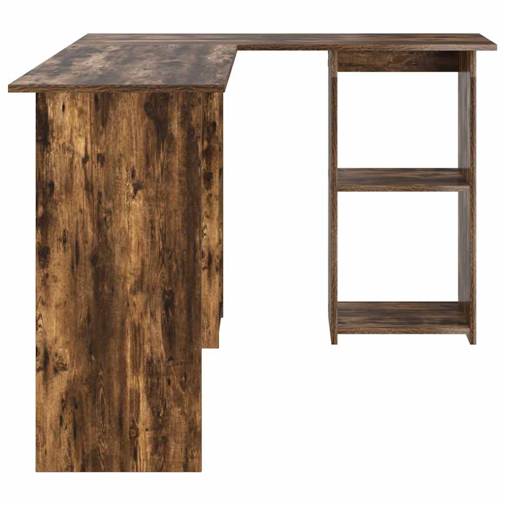Scrivania Rovere fumé 142 x 102 x 73 cm Legno multistrato | homemem39
