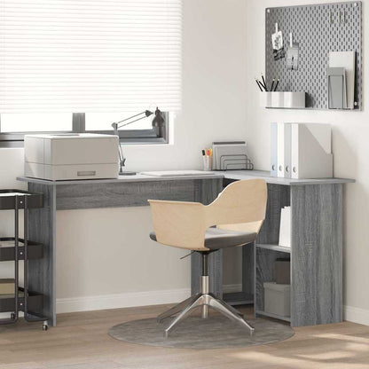 Scrivania Grigio Sonoma 142 x 102 x 73 cm Legno multistrato | homemem39