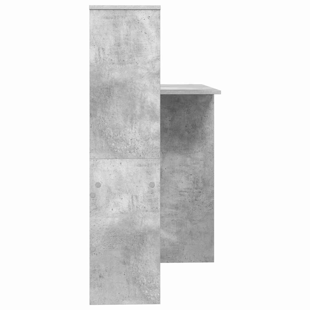 Scrivania con lo scaffale Grigio cemento 131,5 x 50 x 106,5 cm | homemem39