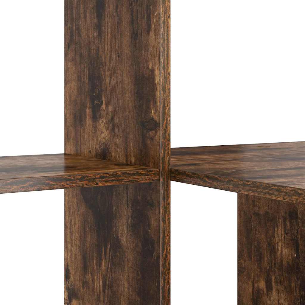 Scrivania Rovere fumé 131,5 x 50 x 106,5 cm Legno multistrato | homemem39