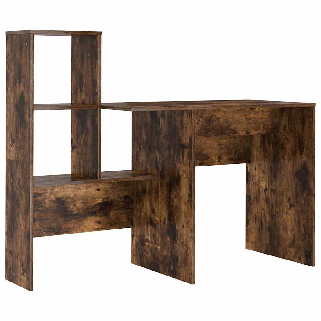 Scrivania Rovere fumé 131,5 x 50 x 106,5 cm Legno multistrato | homemem39