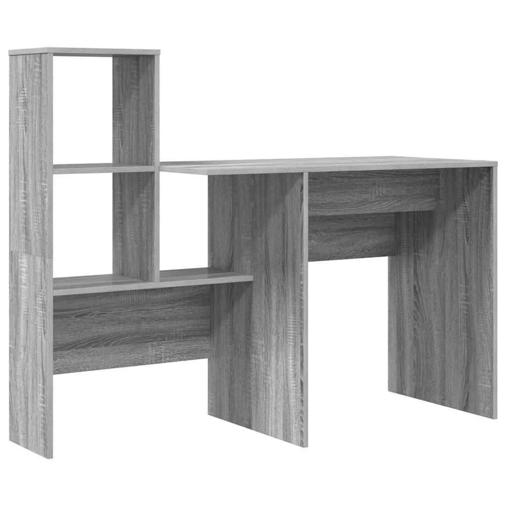 Scrivania Grigio Sonoma 131,5 x 50 x 106,5 cm Legno multistrato | homemem39