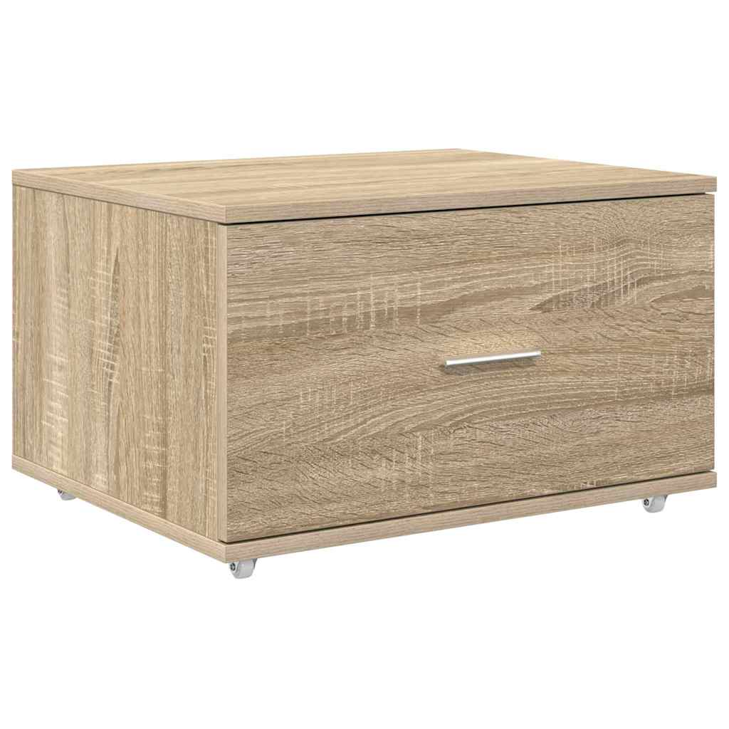 Mobile con Cassetti con ruota Rovere Sonoma 55 x 45 x 31 cm | homemem39