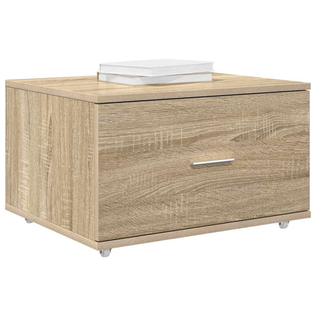 Mobile con Cassetti con ruota Rovere Sonoma 55 x 45 x 31 cm | homemem39