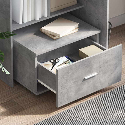 Mobile con Cassetti con ruota Grigio cemento 55 x 45 x 31 cm | homemem39