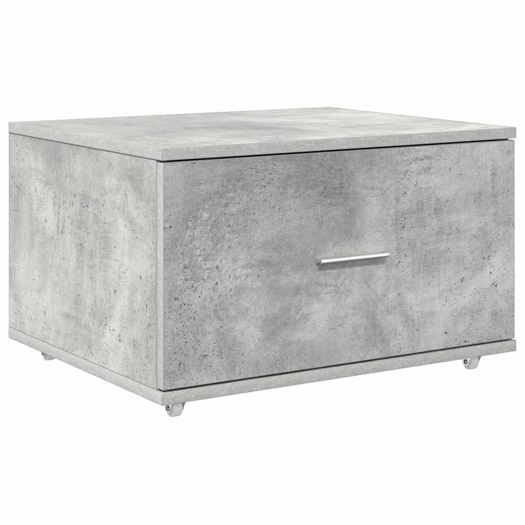 Mobile con Cassetti con ruota Grigio cemento 55 x 45 x 31 cm | homemem39