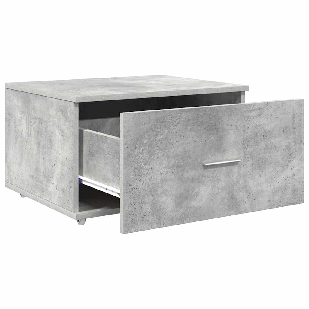 Mobile con Cassetti con ruota Grigio cemento 55 x 45 x 31 cm | homemem39