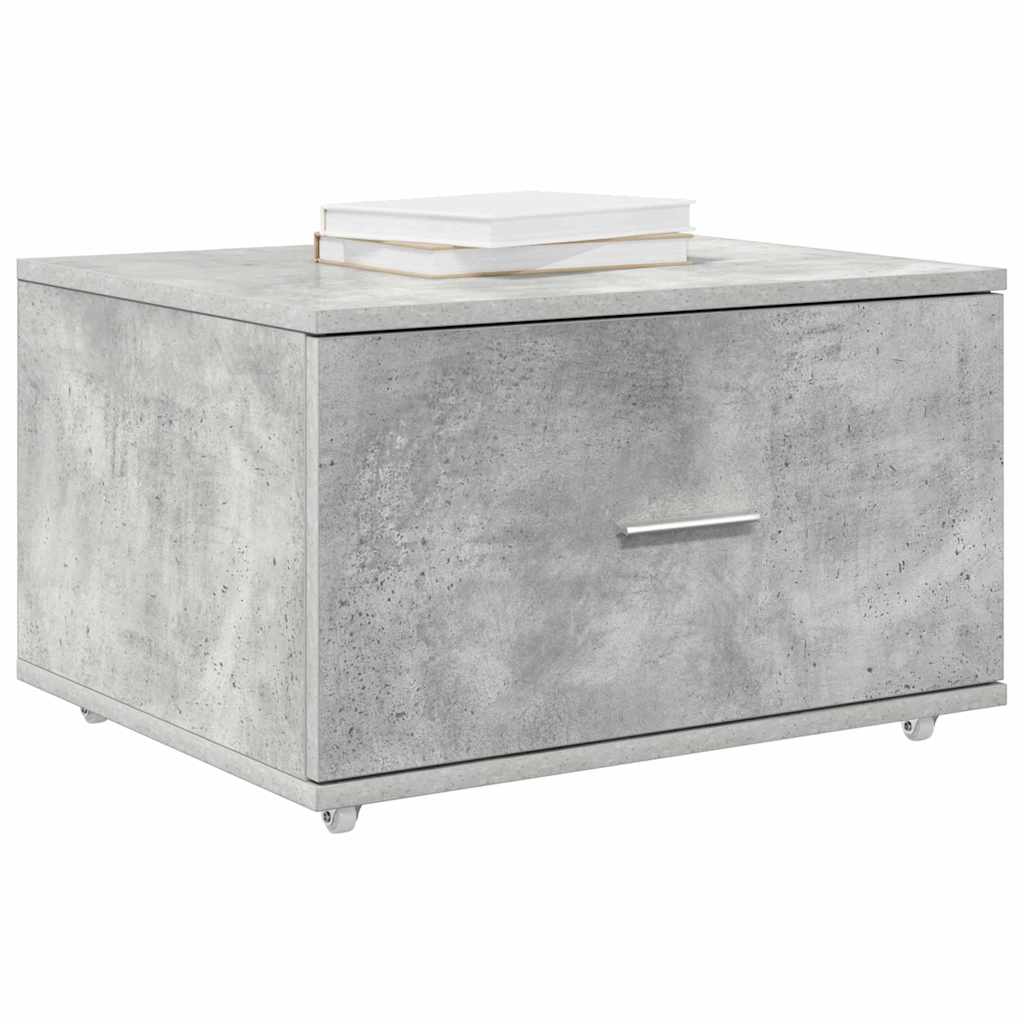Mobile con Cassetti con ruota Grigio cemento 55 x 45 x 31 cm | homemem39