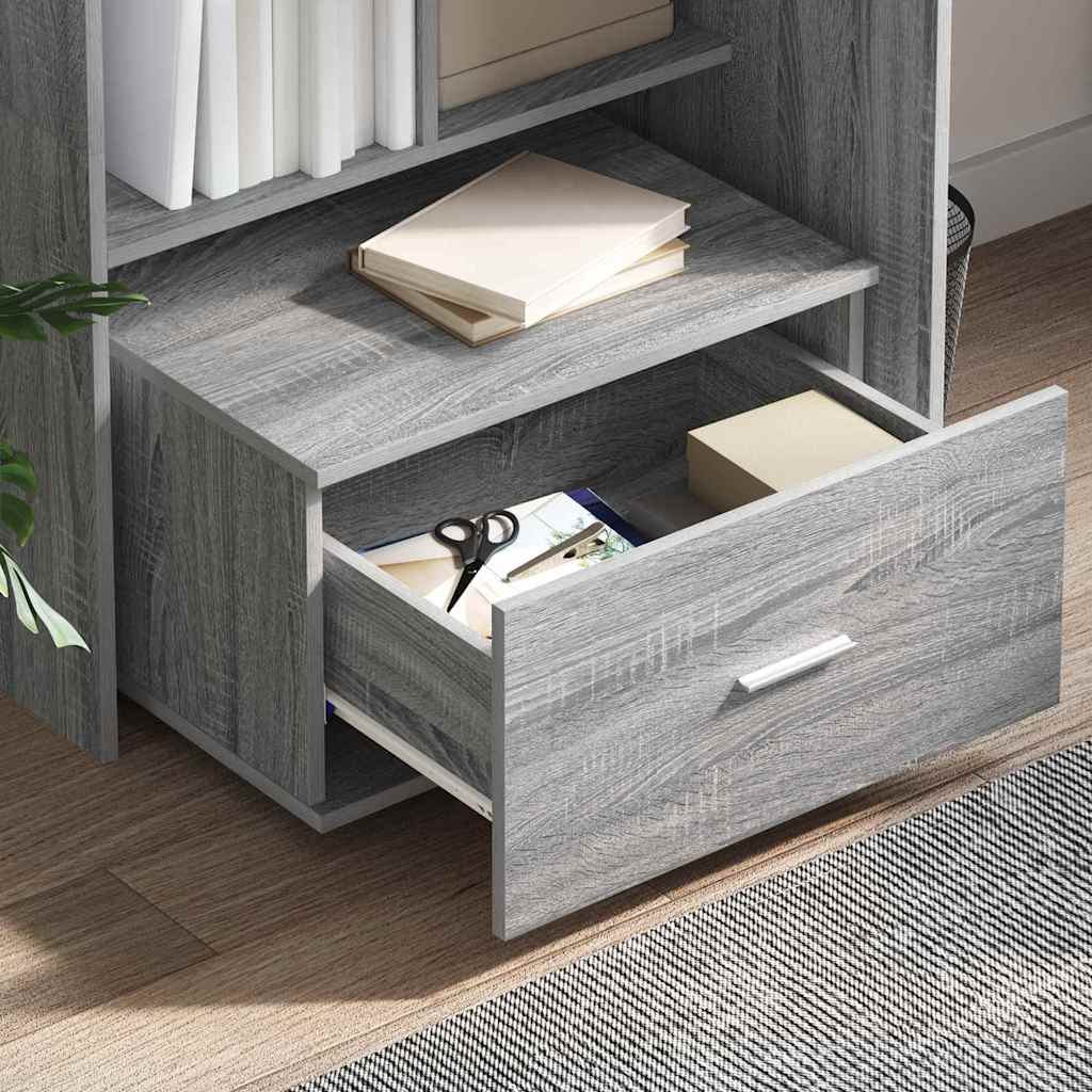 Mobile con Cassetti con ruota Grigio Sonoma 55 x 45 x 31 cm | homemem39