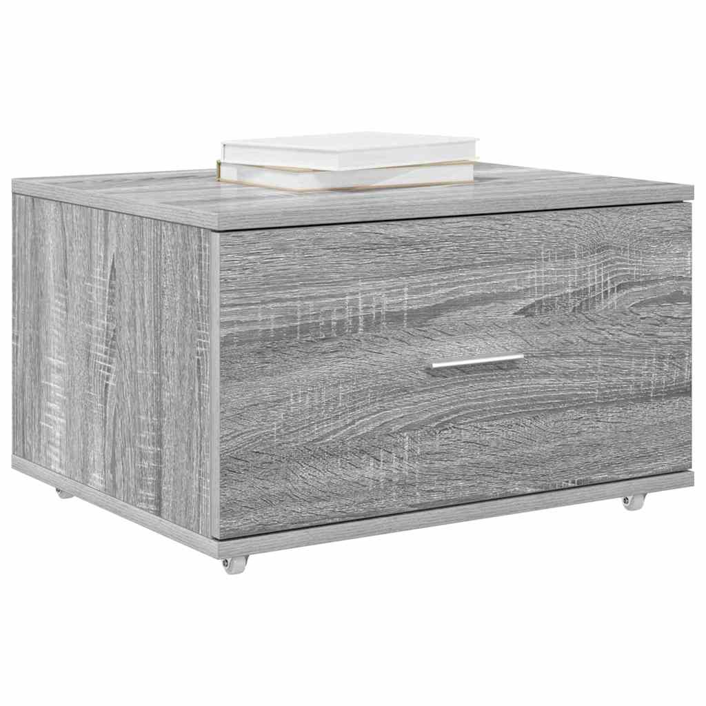 Mobile con Cassetti 55 x 45 x 31 cm Grigio Sonoma