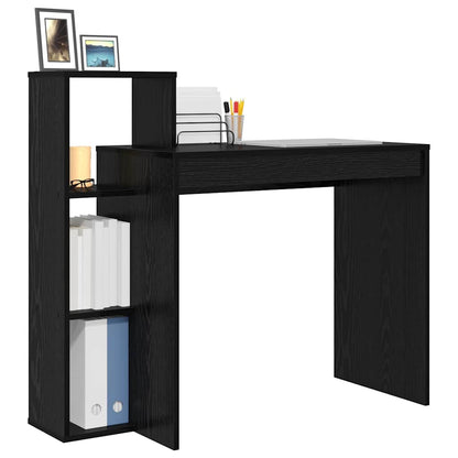 Scrivania Rovere Nero 100 x 40 x 90 cm Legno multistrato | homemem39