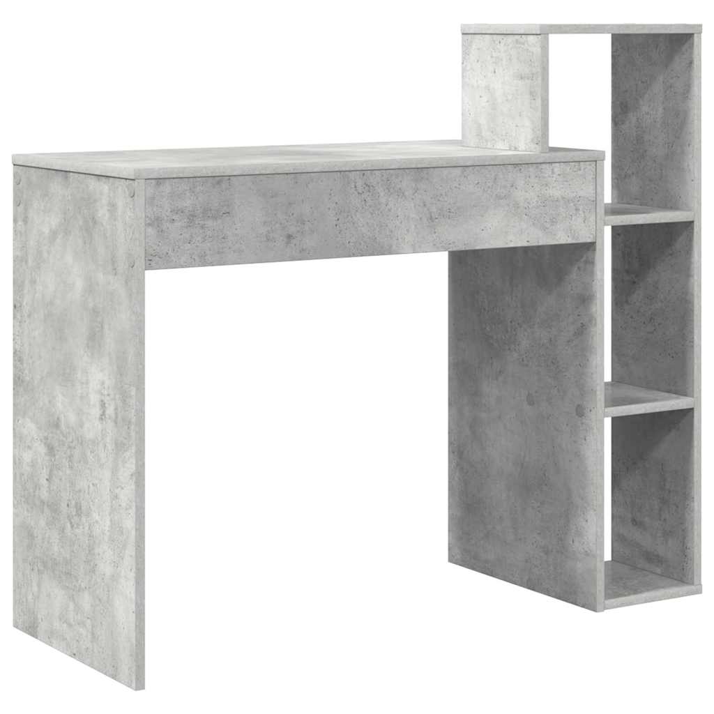 Scrivania Grigio cemento 100 x 40 x 90 cm Legno multistrato | homemem39