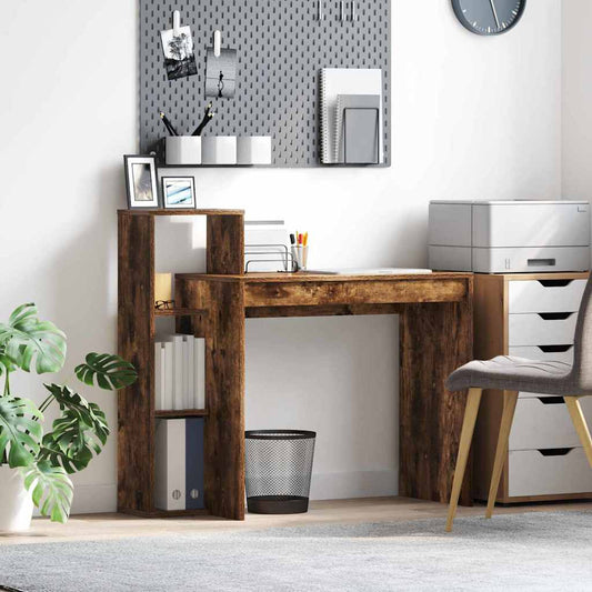 Scrivania Rovere fumé 100 x 40 x 90 cm Legno multistrato | homemem39