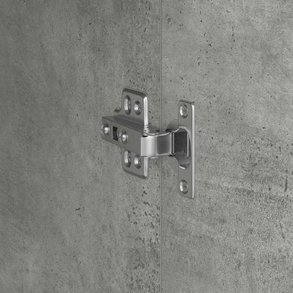 Highboard Grigio cemento 35 x 39 x 168 cm Legno multistrato