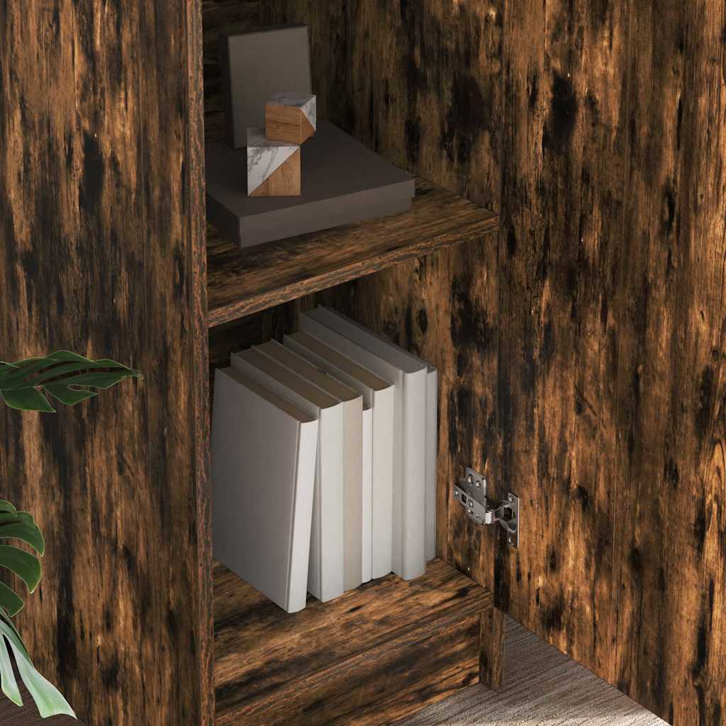 Highboard Rovere fumo 35 x 39 x 168 cm Legno multistrato