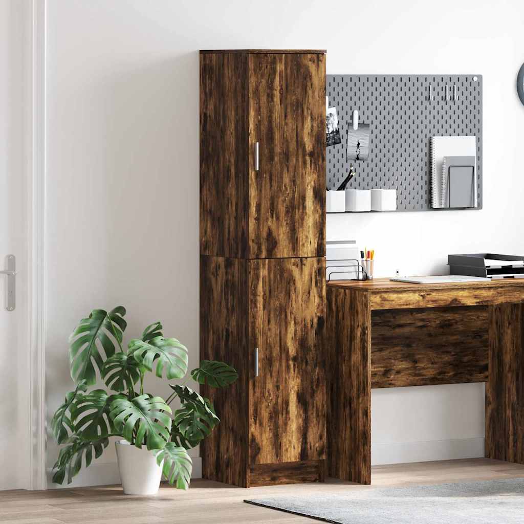 Highboard Rovere fumo 35 x 39 x 168 cm Legno multistrato